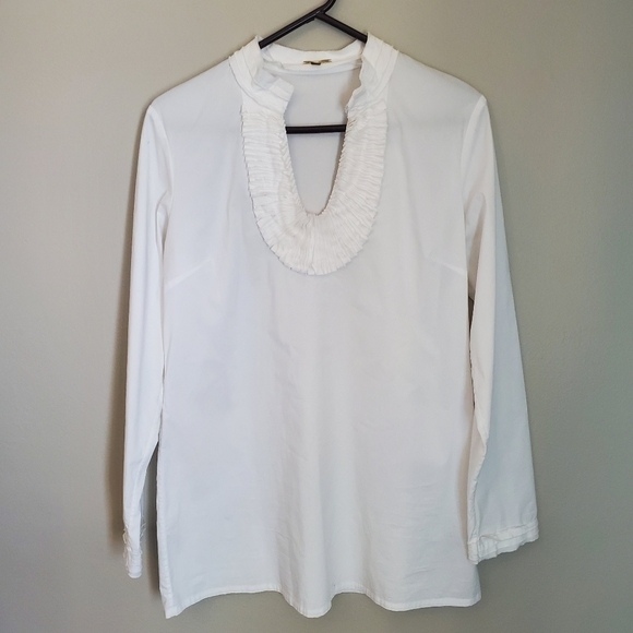 ADRIENNE Vittadini white dress shirt - Picture 1 of 6